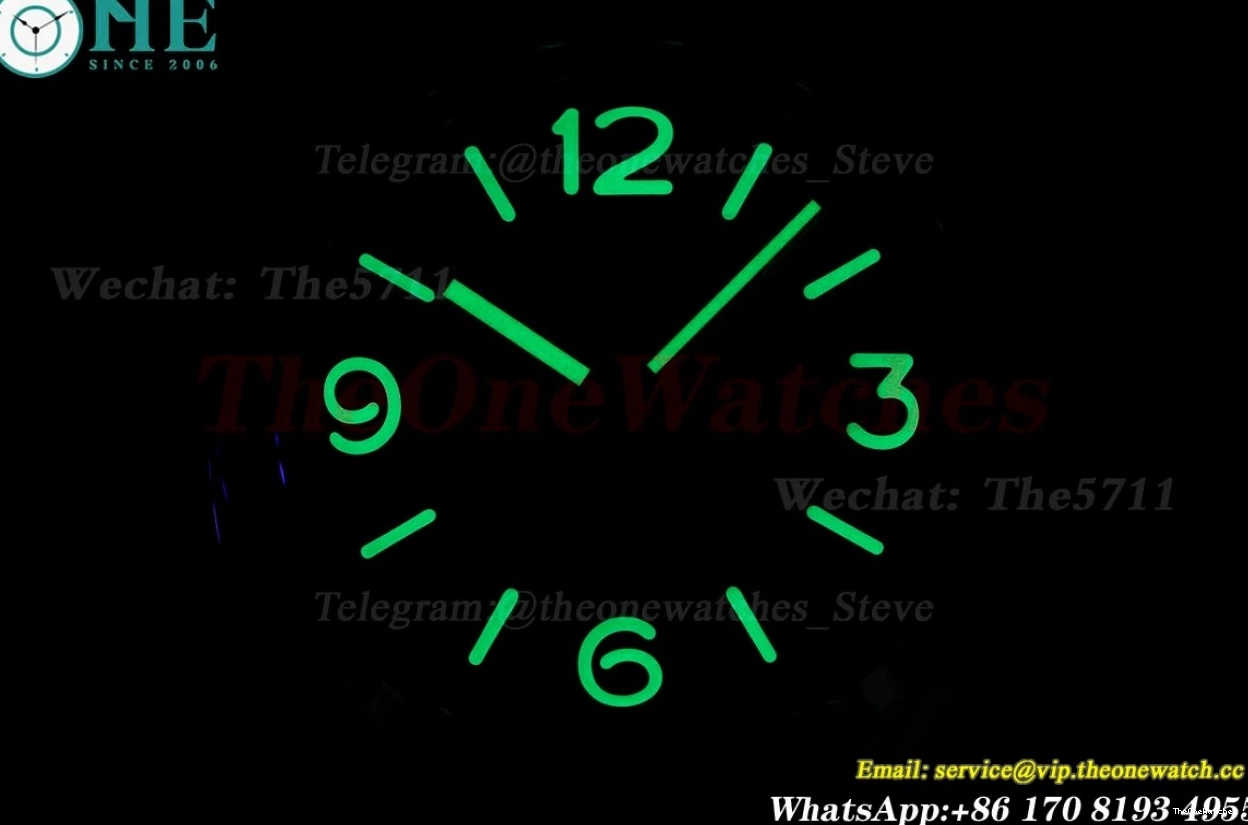 Dial SS 47mm HWF NY Luminor PAM606 Black A3000 0129